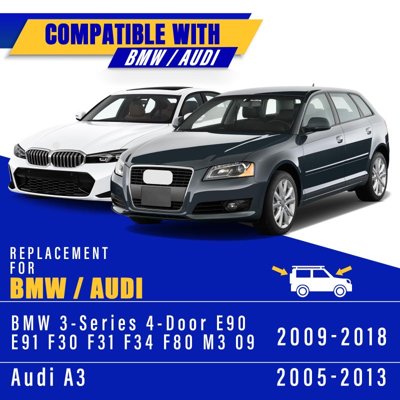 Rooppa 2 wipers Replacement for BMW 3-Series 4-Door E90 E91 F30 F31 F34 F80 M3 09/2009-2018 Audi A3 2005-2013, Windshield Wiper Blades Original Equipment Replacement - 24"/19" (Set of 2) Pinch Tab - Image 5